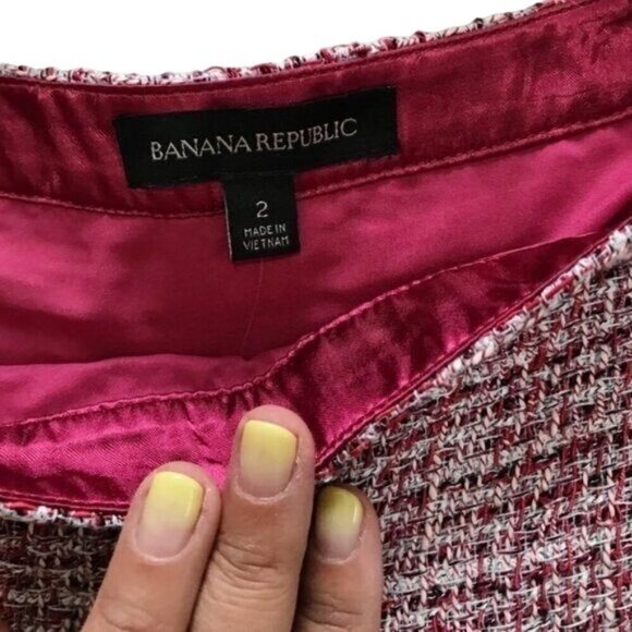 Banana Republic Tweed Mini Skirt, Size 2, New with tag - Picture 6 of 8